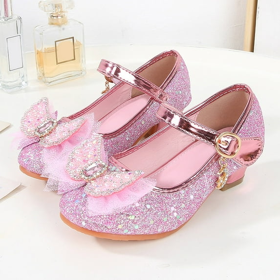 JLFKNG Fashion Sandals For Girls Adorable Sparkly Closed Toe Sequins Girls Flat Sandals With Adjustable Straps Cool Summer Shoes