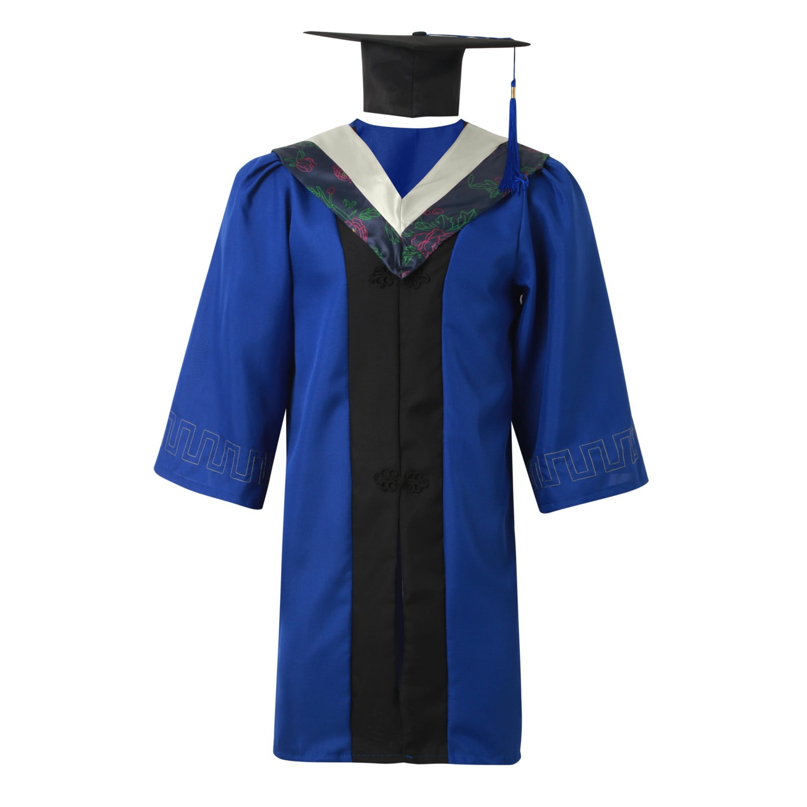 Jlfkng Graduation Master Cap and Gown with 2024 Year Master Unisex for College High School Graduates Suitable for Vacation, Men's, Size: XL, Silver