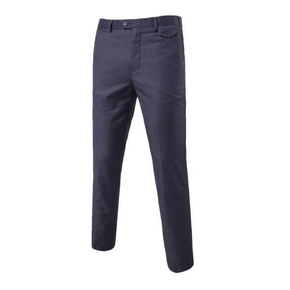 JLFKNG Joggers For Men Business Suit Trousers Slim Fit Flex Flat Front Pant Suitable For Sports
