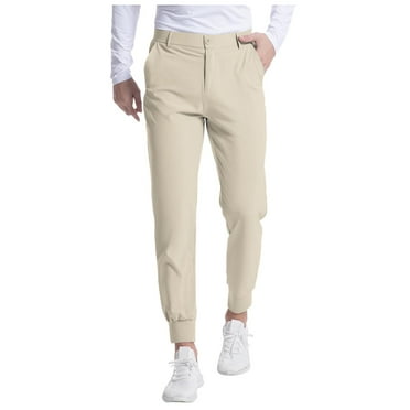 JLFKNG Joggers For Men Fashion Slim Fit Sports Pants With Waist Elastic String Breathable Suitable For Beach, Dates