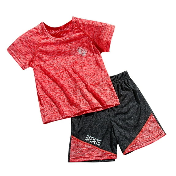 JLFKNG Kids Toddler Baby Boys Outfits Number 23 Printed Basketball Training Shirts Short Sleeve Shorts With Elastic Waist Design Breathable Loose Fit 2Pcs Outfits Sets Baby Dailywear