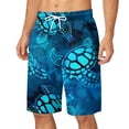 thumbnail image 1 of JLFKNG Leisure Mens Swimming Trunks Plus Size Swim Bottoms Drawstring Loose Fit Casual Sports Running Straight Leg Knee Length Swim Shorts suitable for Summer Vacation, 1 of 5