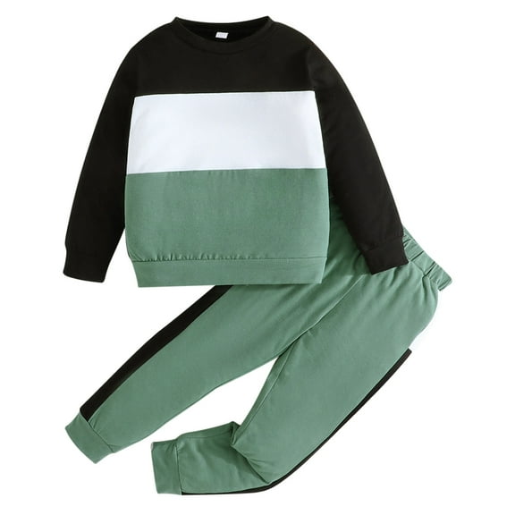 JLFKNG Little Boys Outfits Unisex Long Sleeve Cartoon Printed Romper Solid Colour Pants Hat 3Pcs Outfits Set For Kids