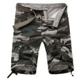 thumbnail image 1 of JLFKNG Male Fashion Casual Plaid Camouflage Multi Pocket Zipper Buckle Cargo Pants Outdoor Shorts Tooling Shorts Leisure Shorts For Men, 1 of 2