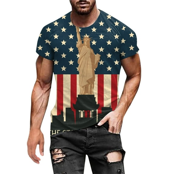 JLFKNG Males Summer Tee Shirt Tops Casual Colorful Printed T Shirt Short Sleeve O Neck Tee Shirts Tops Breaethable Loose Fit Comfy Summer Clothes