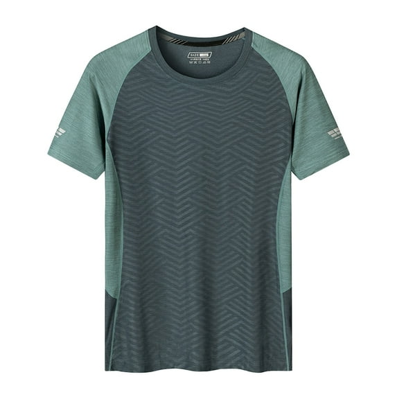 JLFKNG Males Summer Tee Shirt Tops Men Short Sleeved Fashion Casual Sports T Shirt Cool Breathable Slim Short Sleeved Suitable For Beach, Vacation, Traveling