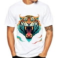 thumbnail image 1 of JLFKNG Males Summer Tee Shirt Tops Round Neck Short Sleeve Cool Animal Printed Breathable Loose Fit Street Art Sports Shirt Suitable For Vacation, 1 of 3