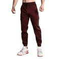 thumbnail image 1 of JLFKNG Men's Casual Pants Oversized Cargo Pants With Pockets Wide Leg Solid Color Streetwear Loose Fit Pants With Elastic Waist Design Comfy Mens Clothing, 1 of 5