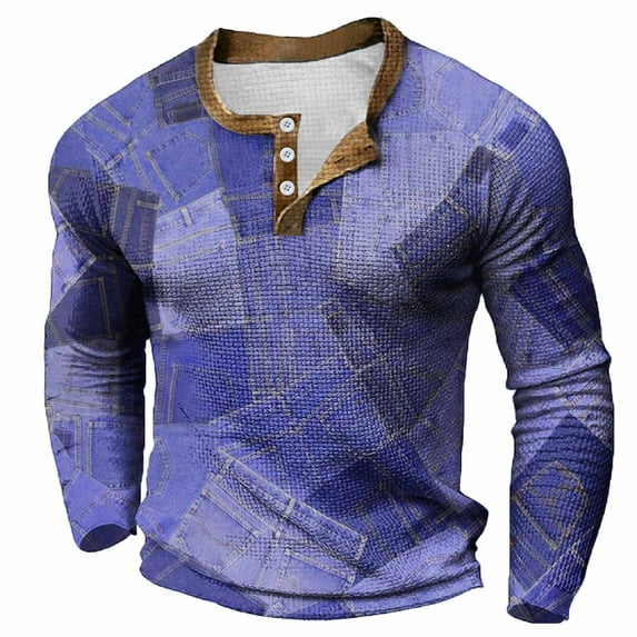JLFKNG Men's Polo Shirts Long Sleeve Polo Shirts For Men Crew Neck Buttons Up Casual Easter Style Rabbit Egg Printed Business Cardigan T Shirts Comfy Summer Clothes