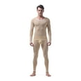 thumbnail image 1 of JLFKNG Men's Thermal Underwear Set Ultra Thin Ice Silk Long Sleeve Trousers Tight Pajamas Fashion Sexy Pantsuit Lounge Summer Sets, 1 of 3