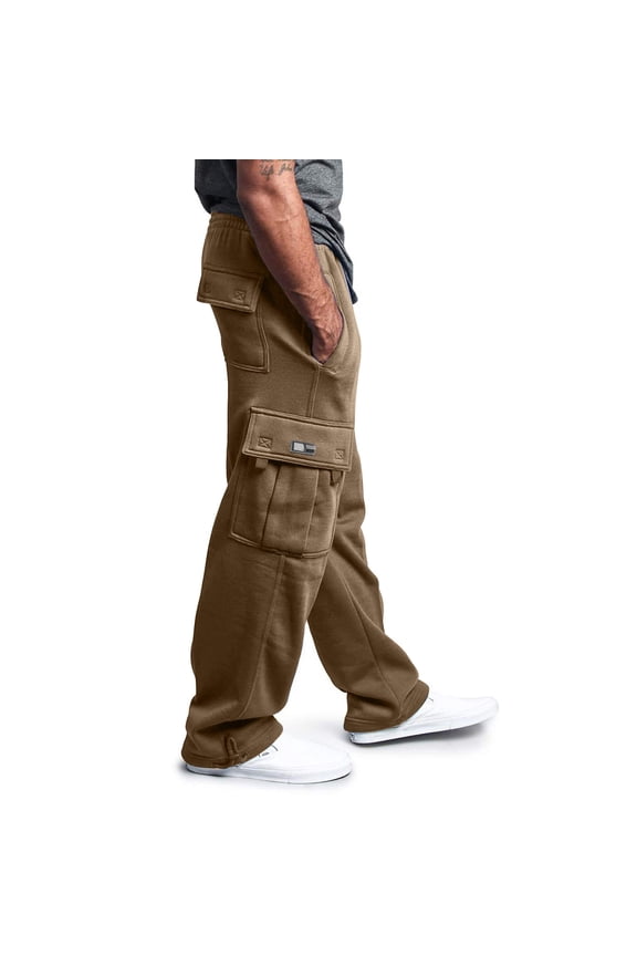 JLFKNG Mens Cargo Pants Loose Fit Harem Pants Oversized Solid Color Trousers With Elastic Waist Ankle Length Suitable For Sports