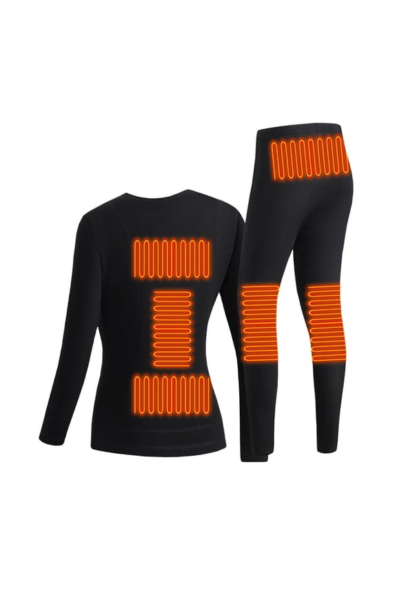 JLFKNG Mens Intelligent Electric Heating Plush Insulation Usb Charging Heating Clothes Bottoming Shirt Underwear Set Comfy Summer Clothes