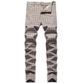 thumbnail image 1 of JLFKNG Mens Joggers Business Elastic Formal Pants Breathable Slim Fit Trousers Simple Solid Color Suitable For Beach, Dates, 1 of 1