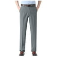 thumbnail image 1 of JLFKNG Mens Joggers Expandable Waistband Classic Fit Front Pleated Dress Pant With Expandable Waistband Breathable Slim Fit Comfy Mens Clothing, 1 of 5