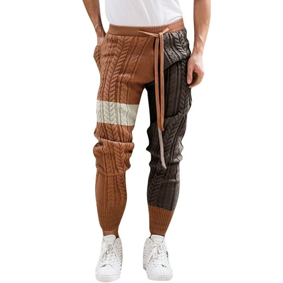 JLFKNG Mens Pants Color Knitting Pants And American Pants Suitable For Sports