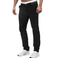 thumbnail image 1 of JLFKNG Mens Relaxed Fit Pants Business Elastic Dress Pants Slim Version Of Fashion British Small Foot Pants No Four Elastic Pants Suitable For Beach, Dates, 1 of 5