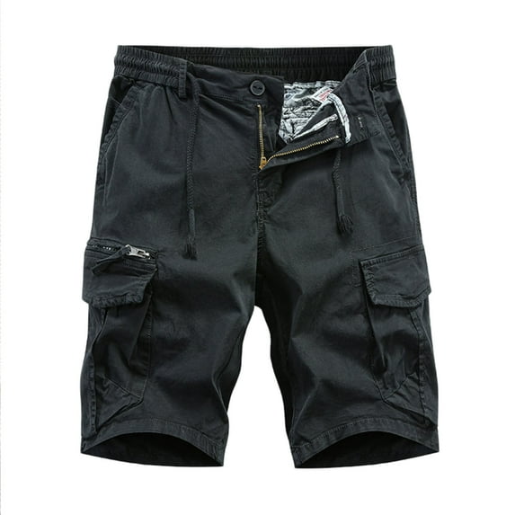 JLFKNG Mens Relaxed Fit Rip Stop Camouflage Camo Cargo Short With Pockets Shorts Elastic Waist Home Comfy Mens Clothes