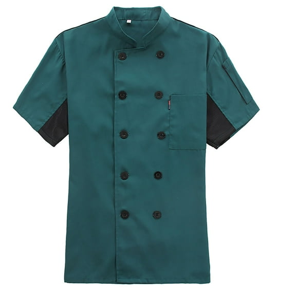 JLFKNG Mens Shirts Chefs Jacket Unisex Chefs Clothing With Long Sleeve Buttons Up Breathable Slim Fit Chefs Shirts Suitable For Outdoor Sports
