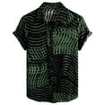 thumbnail image 1 of JLFKNG Mens T-Shirts Short Sleeve Shirts For Men Buttons Down Tropical Hawaiian Style Breathable Loose Fit Shirts Comfy Mens Clothes, 1 of 2