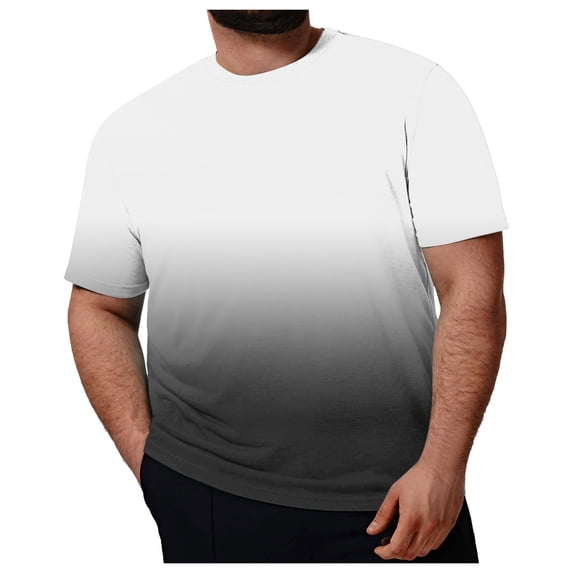 JLFKNG Mens Tee Shirts Fashion Casual T Shirt Plus Size Loose Fashion Casual 3D Printing Plus Size T Shirt Plus Size Coat Fit For Hiking, Camping Or Other Outdoor Sports