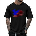thumbnail image 1 of JLFKNG Shirts For Men Independence Day Style Printed Patriotic Shirts For Men Short Sleeve Crew Neck Breathable Loose Fit Suitable For Vacation, 1 of 3