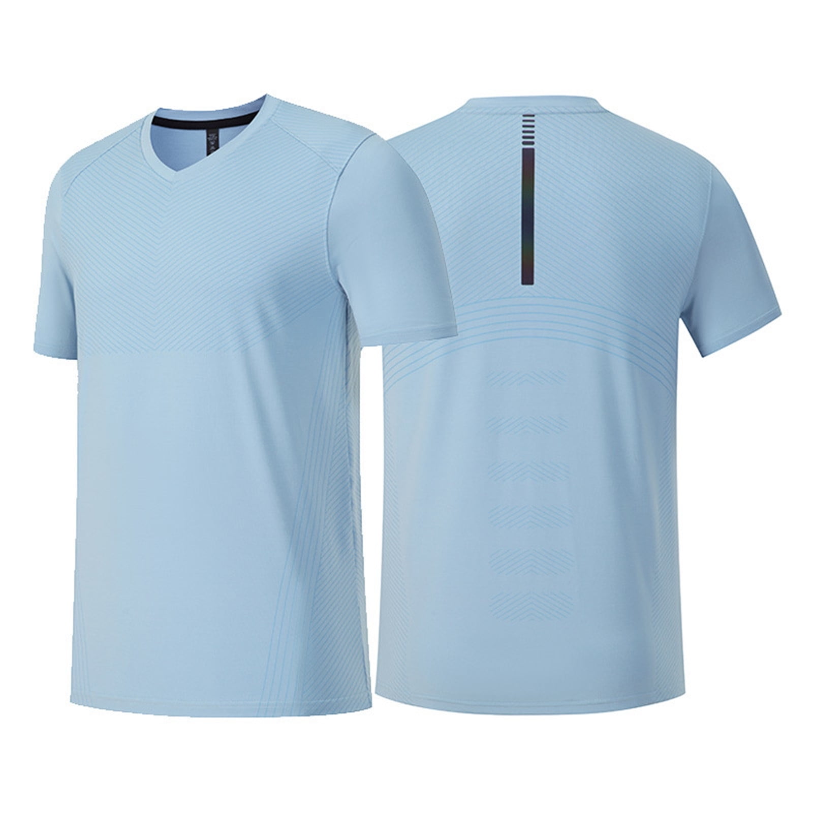 JLFKNG Summer Mens Cool T Shirt Ice Silk Simple Solid Color T Shirt