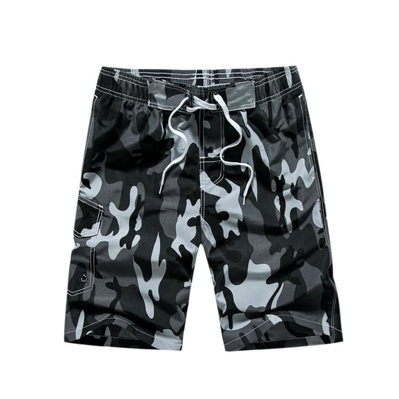 JLFKNG Summer New Camouflage Capris Men'S Beach Pants Casual Loose Shorts Comfy Mens Clothes