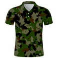 thumbnail image 1 of JLFKNG Summer Polo Shirts For Men Short Sleeve Shirt For Men Simple Fashion Camouflage Polo T Shirt Lapel Slim Fit Shirt Buttons Up Suitable For Vacation, 1 of 3