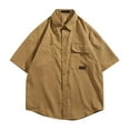 thumbnail image 1 of JLFKNG Summer Shirts For Men Oversized Shirts For Men Short Sleeve Breathable Loose Fit Outdoor Cargo Shirt Tops With Pockets Comfy Summer Clothes, 1 of 3