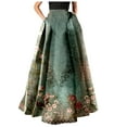 thumbnail image 1 of JLFKNG Summer Womens Dresses Loose Fit Bohemian Floral Tank Dress With Large Beach Swing High Waist Ankle Length Breathable Comfortable Womens Sundress, 1 of 4