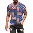 thumbnail image 1 of JLFKNG T Shirts For Man Independence Day Style Camouflage Printed Patriotic Shirts For Men Short Sleeve Crew Neck Breathable Loose Fit Suitable For Outdoor Sports, 1 of 4