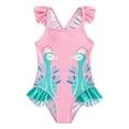thumbnail image 1 of JLFKNG Toddler Girls Swimsuit One Piece Fashion Floral Printed Bathing Suit Breathable Slim Fit Bikini Sets 5 Years Comfy Beachwear, 1 of 6