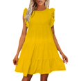 thumbnail image 1 of JLFKNG Womens Bodycon Summer Dress Fashion Bohemian Oversized Dress Loose Fit Resort V Neck Slim Fit Dresses For Women Daily Wear, 1 of 5