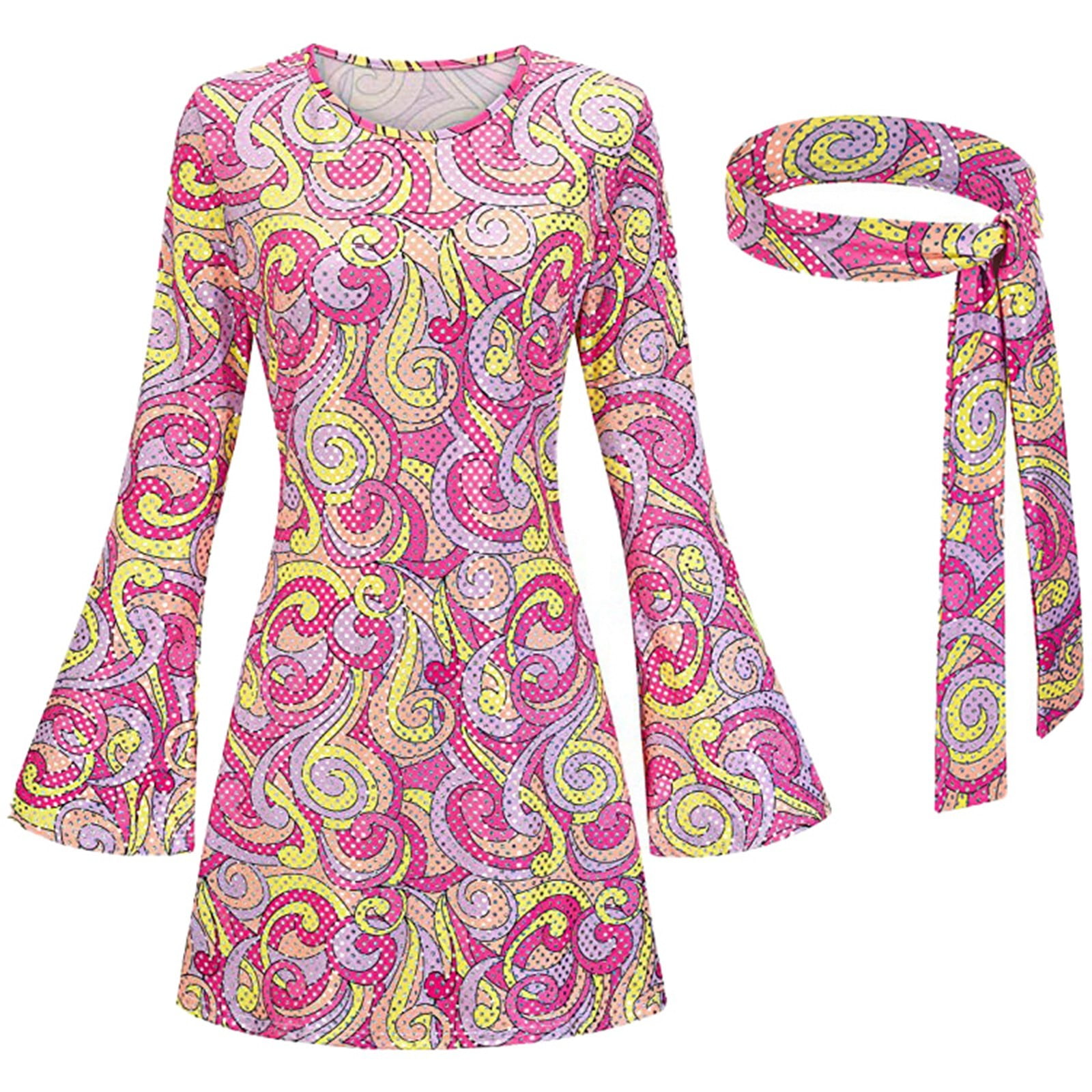 70s bodycon dress Zena Bodycon Dress in 70's Stripe Pink Horizontal
