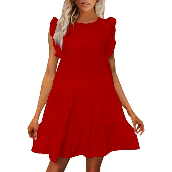 JLFKNG Womens Summer Dresses Fashion Bohemian Oversized Dress Loose Fit Resort V Neck Slim Fit Dresses For Women Comfy Ladys Sundress