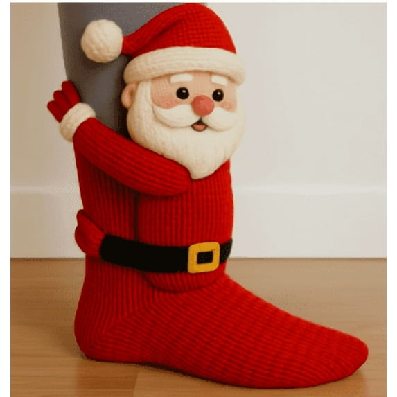 JLFNYA 3D Knit Animal Socks, Knitting Socks, Animal Socks, Women's Socks Knit Funny Sock, Winter Gifts, 3D Animal Warm Winter Socks, Machine Washable Knit Socks for Women and Men, Winter Warm Style