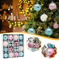 thumbnail image 1 of JLFNYA 42 Pcs Christmas Balls Ornaments for Xmas Tree,Pink& Blue Christmas Tree Decorations,Shatterproof Tree Hanging Balls Set,Holiday Party Wedding Home Decorations, 1 of 8
