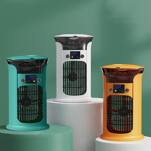 JLFNYA Air Cooler, Mini Office Desktop Cooling Fan, USB Portable Humidifying Air Conditioner for Small Home, Air Conditioner Fan