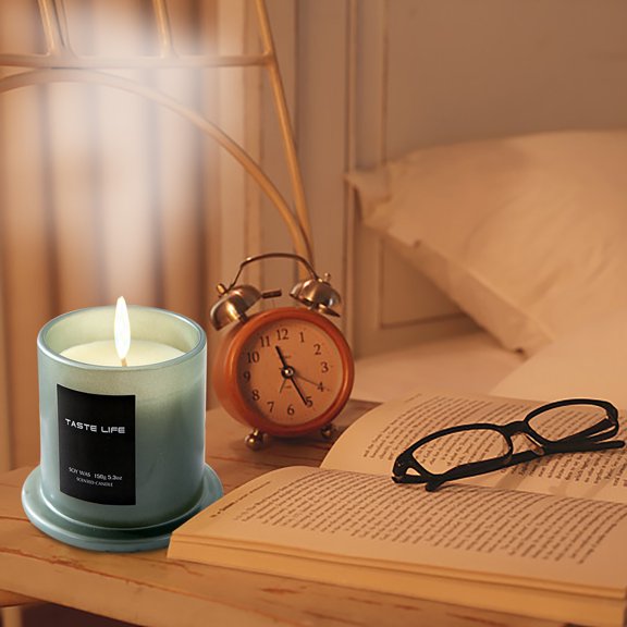 JLFNYA Air Purifier,Scent Diffusers for Home,Glass Cup Candles Household Aromatherapy Candle Ornaments