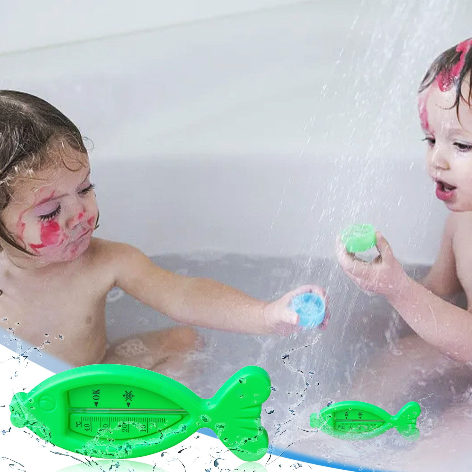 JLFNYA Baby Wet & Dry Thermometer,Baby Bath Thermometer,Bath Thermometer Baby Safety,Temp ...