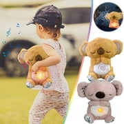 JLFNYA Breathing Stuffed Animal,Breathing Bear,Soothing Koala Bear - Stress and Anxiety Relief Companion with Sensory Details,Musical Lighting and Breathing Rhythm,Gift Kid Adult Women Men