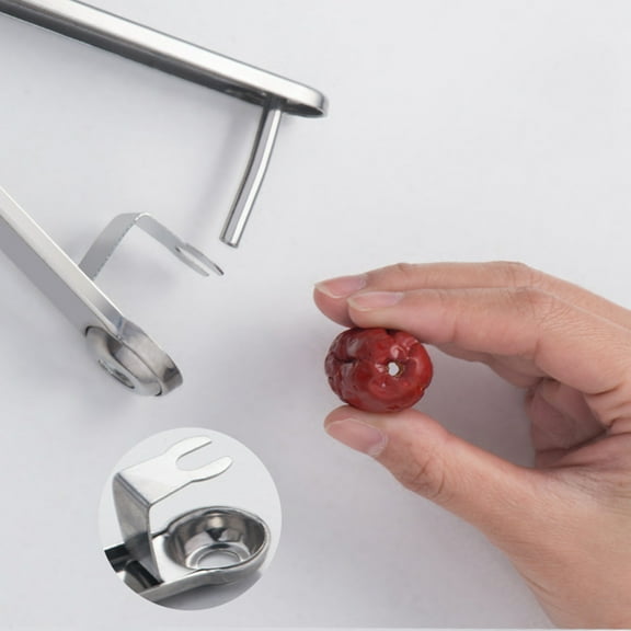 JLFNYA Cherry Picker,Multi-Function Cherries Stoner Seed Remover Tool,with Hand-Held Design,Save Time & Space for Red Date,Cherry