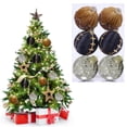 thumbnail image 1 of JLFNYA Christmas Ball Ornaments, 6 Pcs Christmas Balls, Fabric Wrapped Foam Christmas Balls, Christmas Tree Decorations, Christmas Tree Ornament, Christmas Ornaments Sets, Christmas Decorations, 1 of 5