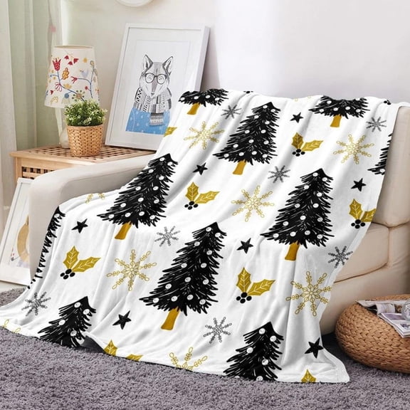 JLFNYA Christmas Blanket,Throw Blankets Under $10,Christmas Throw Blanket for Couch,Soft Warm Cozy Reversible Winter Holiday Blanket,39.4*51.21 Inches,Snowmen Gifts