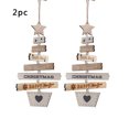 thumbnail image 1 of JLFNYA Christmas Decorations Clearance！Christmas Tree Wooden Ornaments Christmas Ornaments Colored Wooden Letters Christmas Tree Pendants 2pcs, 1 of 4