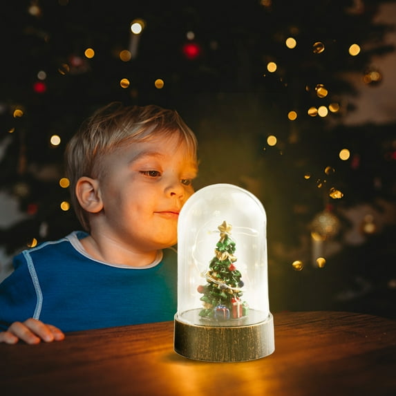 JLFNYA Christmas Decorations Clearance!Lighted Christmas Decor Battery Include Clear LED Lights Hanging Lantern Christmas Tree Pendant Novel Props Light for Xmas Party Home Decor