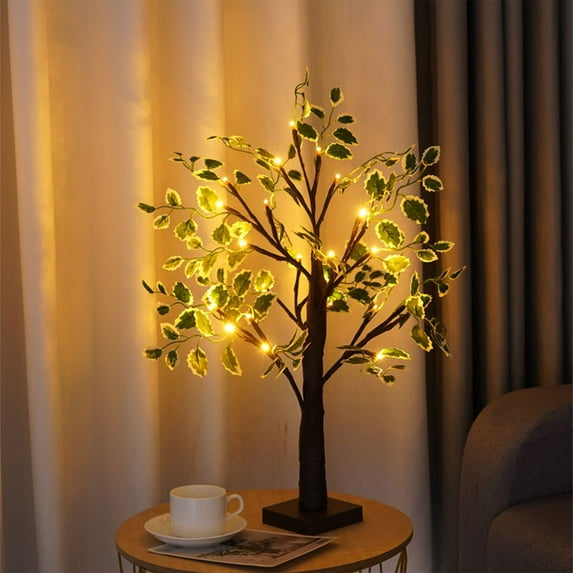 JLFNYA Christmas Decorations Clearance！Tree Lights LED Indoor Window Room Bedside Table Home Decoration Lights Christmas Party Scene Decoration Luminous Tree