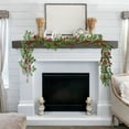 thumbnail image 1 of JLFNYA Christmas Garland, 6.5 Ft Christmas Norfolk Garland, Christmas Red Fruit Rattan, Christmas Garland for Holiday Window Fireplace Mantle Indoor Outdoor Decor, Christmas Gifts for Women, 1 of 8