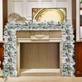 thumbnail image 1 of JLFNYA Christmas Garland with Lights, 6 Ft Christmas Norfolk Garland, Cedar Garland, Christmas Garland for Christmas Winter Home Mantel Fireplace Holiday Party Decor, Gifts for Women, 1 of 8