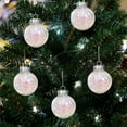 thumbnail image 1 of JLFNYA Mini Christmas Ornaments Clearance,Christmas Balls Ornament,New Christmas Balls Transparent PET Silk Grass Decoration Christmas Tree Ornament Pendant Props 4PCS, 1 of 5